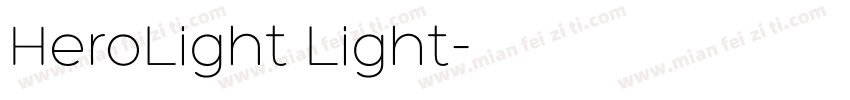 HeroLight Light字体转换